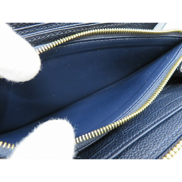 Louis Vuitton Wallet Leather Marine Long Rouge Empreinte Zippy - Picture 5 of 6
